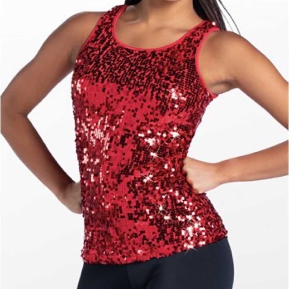 Weissman Balera Performance Ultra Sparkle Tank Top | Ultra Sparkle Hair Bow